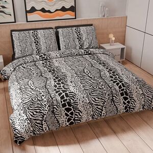 PETTI Artigiani Italiani Double Duvet Cover 250 x 200 cm, Microfibre Duvet Cover with Digital Print + 2 Pillowcases 50 x 80 cm Made in Italy Animalier 05 PETTI Artigiani Italiani Double Duvet Cover 250 x 200 cm, Microfibre Duvet Cover with Digital Print + 2 Pillowcases 50 x 80 cm Made in Italy Animalier 05