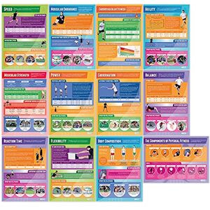 Daydream Education Components of Physical Fitness Classroom Posters Set of 12 EXTRA LARGE A1 (850mm x 594mm) Gloss Paper PE Secondary School Wall Charts Daydream Education Components of Physical Fitness Classroom Posters Set of 12 EXTRA LARGE A1 (850mm x 594mm) Gloss Paper PE Secondary School Wall Charts