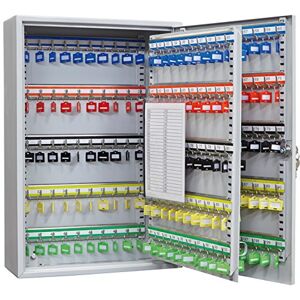 ARREGUI PL200 Steel Cabinet, Adjustable and Numbered Hook Rails List, Includes Labelable Key Chains, 55 x 38 x 14 cm, Light Grey, Gray, 200 Schlüssel ARREGUI PL200 Steel Cabinet, Adjustable and Numbered Hook Rails List, Includes Labelable Key Chains, 55 x 38 x 14 cm, Light Grey, Gray, 200 Schlüssel