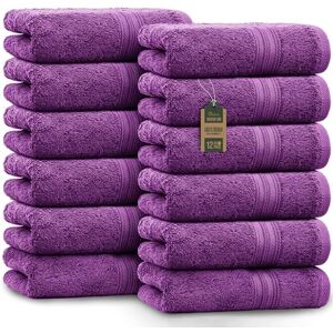 NatureMark Guest Towels, Violet, Pack of 12-30 x 50 cm NatureMark Guest Towels, Violet, Pack of 12-30 x 50 cm