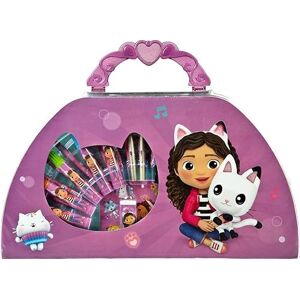HOX Gabby's Dollshouse 51-Piece Colouring Case for Kids – Semi-Circular Carry Case with Handle, Includes 12 Mini Coloured Pencils, 6 Markers, 24 Crayons, Eraser, 2 Pencils, Sharpener HOX Gabby's Dollshouse 51-Piece Colouring Case for Kids – Semi-Circular Carry Case with Handle, Includes 12 Mini Coloured Pencils, 6 Markers, 24 Crayons, Eraser, 2 Pencils, Sharpener