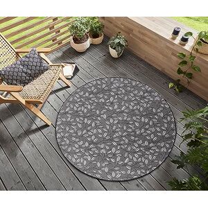 Hanse Home Twig Nature Indoor and Outdoor Rug Round Round Outdoor Rug Branch Pattern Weatherproof Flat Weave Outdoor Rug for Living Room, Hallway, Patio, Garden, Balcony Cream Black, 120 cm Hanse Home Twig Nature Indoor and Outdoor Rug Round Round Outdoor Rug Branch Pattern Weatherproof Flat Weave Outdoor Rug for Living Room, Hallway, Patio, Garden, Balcony Cream Black, 120 cm