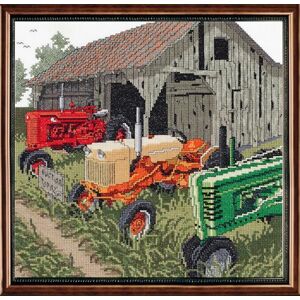 Janlynn Auction Day Counted Cross Stitch Kit, Cotton, Multi-Colored, 11-1/4" x 10-1/2 Janlynn Auction Day Counted Cross Stitch Kit, Cotton, Multi-Colored, 11-1/4" x 10-1/2