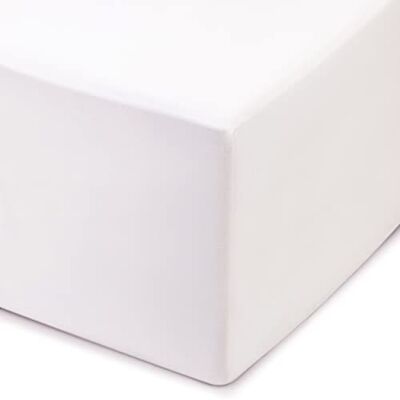 Amago Bed Sheet with Elastic Corners - 160x200 cm - White Amago Bed Sheet with Elastic Corners - 160x200 cm - White