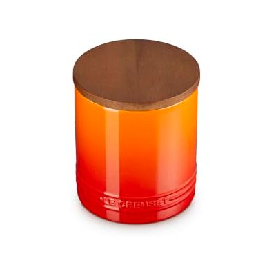 LE CREUSET Stoneware Signature Storage Jar, 1.1l, Flame LE CREUSET Stoneware Signature Storage Jar, 1.1l, Flame