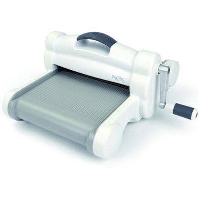 Sizzix Big Shot Plus Versatile Die Cutting, A4-Sized Opening, Sleek White & Grey, Portable Roller Design Machine Only (White & Gray) Sizzix Big Shot Plus Versatile Die Cutting, A4-Sized Opening, Sleek White & Grey, Portable Roller Design Machine Only (White & Gray)