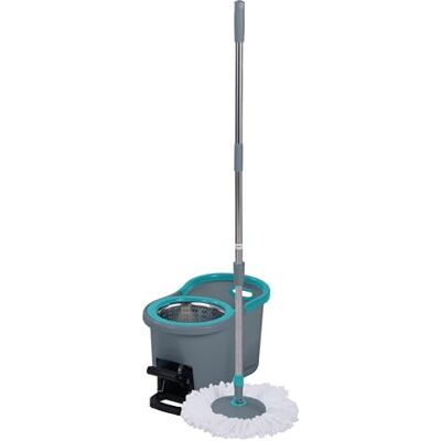 Beldray Antibac Spin Mop & Bucket Set - 360° String Mop - 4 Litre Capacity Beldray Antibac Spin Mop & Bucket Set - 360° String Mop - 4 Litre Capacity