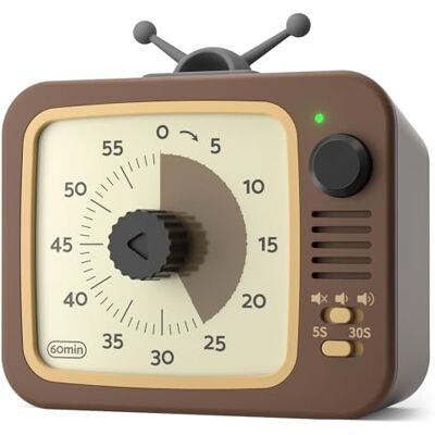 LIORQUE Visual Timer for Kids, 60 Minute Visual Timer with Pause Function Silent Operation, 3-level Volume with Mute, Kids Countdown Timer for Classroom Kitchen Cooking ADHD, Battery Included LIORQUE Visual Timer for Kids, 60 Minute Visual Timer with Pause Function Silent Operation, 3-level Volume with Mute, Kids Countdown Timer for Classroom Kitchen Cooking ADHD, Battery Included