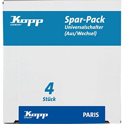 Kopp Paris 652620014 Universal On/Off Switches Pack of 4 Kopp Paris 652620014 Universal On/Off Switches Pack of 4