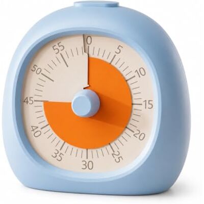 JADUFHU Kitchen Visual Countdown Timer for Cooking, Blue 60 Minute Mechanical Time Management Timer, Alarm Silent Visual Timer for Kitchen Cooking, Work Study Fitness Productivity JADUFHU Kitchen Visual Countdown Timer for Cooking, Blue 60 Minute Mechanical Time Management Timer, Alarm Silent Visual Timer for Kitchen Cooking, Work Study Fitness Productivity
