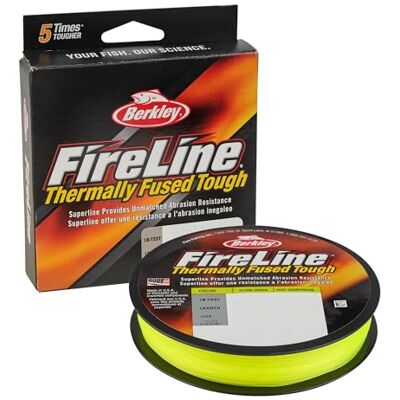 Berkley FireLine® Superline, Flame Green, 10lb 4.5kg, 125yd 114m Fishing Line, Suitable for Freshwater Environments Berkley FireLine® Superline, Flame Green, 10lb 4.5kg, 125yd 114m Fishing Line, Suitable for Freshwater Environments