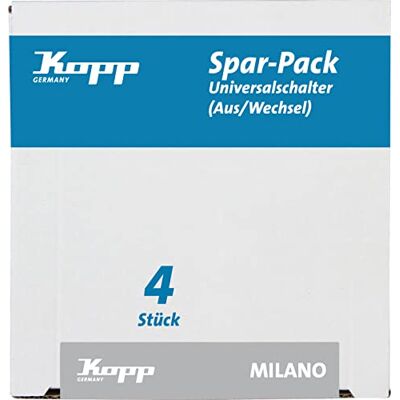 Kopp 616613054 (Economy pack: 4 universal switches (on and off), White Kopp 616613054 (Economy pack: 4 universal switches (on and off), White