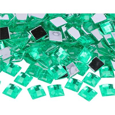 Innspiro Z2151205 - Green Decorative Acrylic Stones - 12x12mm - 500 pcs Innspiro Z2151205 - Green Decorative Acrylic Stones - 12x12mm - 500 pcs