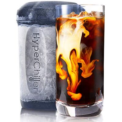 HyperChiller HC2BG Patented Iced Coffee/Beverage Cooler, Ready in One Minute, Reusable for Iced Tea, Wine, Spirits, Alcohol, Juice, 354 Gram, Slate Blue HyperChiller HC2BG Patented Iced Coffee/Beverage Cooler, Ready in One Minute, Reusable for Iced Tea, Wine, Spirits, Alcohol, Juice, 354 Gram, Slate Blue