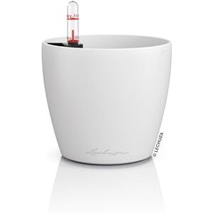 Lechuza Classico Colour 12 Table Pot White Planter with Watering System, Water Level Indicator and Plant Insert, Matte Surface, Diameter 13 x 12 cm, 16691 Lechuza Classico Colour 12 Table Pot White Planter with Watering System, Water Level Indicator and Plant Insert, Matte Surface, Diameter 13 x 12 cm, 16691