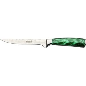 Rio Sunrise Collection, 6" Boning Knife, Stainless Steel with Resin Handle, Emerald Green Rio Sunrise Collection, 6" Boning Knife, Stainless Steel with Resin Handle, Emerald Green