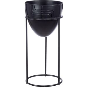 GILDE Decorative vase, Metal, Black, Höhe 50cm GILDE Decorative vase, Metal, Black, Höhe 50cm