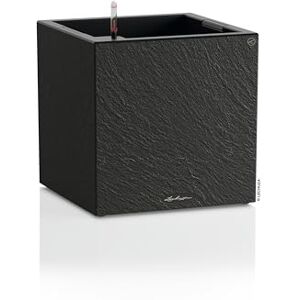 Lechuza Canto Slatestone 40 Low Dark Grey Planter with Watering System, Water Level Indicator and Plant Insert, Slate Look, 40 x 40 x 40 cm, 15951 Lechuza Canto Slatestone 40 Low Dark Grey Planter with Watering System, Water Level Indicator and Plant Insert, Slate Look, 40 x 40 x 40 cm, 15951