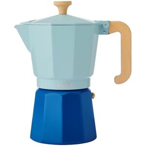 La Cafetière Espresso Pot 6 Cup Sky Blue Colour Two Tone, Made From Aluminium, Compatible With Gas, Electric, Ceramic Hobs, Traditional Italian Espresso Pots, Easy-To-Clean, Handwash Only, 290ml La Cafetière Espresso Pot 6 Cup Sky Blue Colour Two Tone, Made From Aluminium, Compatible With Gas, Electric, Ceramic Hobs, Traditional Italian Espresso Pots, Easy-To-Clean, Handwash Only, 290ml