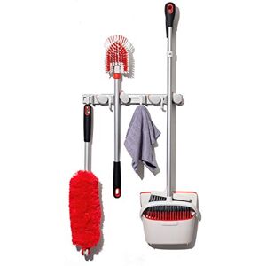 OXO Good Grips Wall-Mounted Mop and Broom Organizer OXO Good Grips Wall-Mounted Mop and Broom Organizer