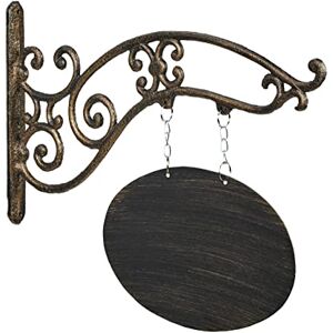 Relaxdays Wall Sign, Cast Iron, Hang Up, Write On, Restaurants, Bars, Pubs, Cafes, Decorative, Rustic, Black/Gold, 36 x 43 x 3 cm Relaxdays Wall Sign, Cast Iron, Hang Up, Write On, Restaurants, Bars, Pubs, Cafes, Decorative, Rustic, Black/Gold, 36 x 43 x 3 cm