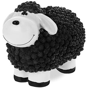 Relaxdays Garden Decoration Sculpture Sheep HBT: 16x21x12,5 cm, Weatherproof, Gift Idea, for Indoors and Outside, Black, Polyresin Relaxdays Garden Decoration Sculpture Sheep HBT: 16x21x12,5 cm, Weatherproof, Gift Idea, for Indoors and Outside, Black, Polyresin