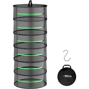 iPower 2ft 6-Layer Foldable Herb Mesh Dry Rack Hanging Drying Net with Zippers Heavy Duty Ring for Hydroponic Plant, Free Storage Bag and Hook Included, New iPower 2ft 6-Layer Foldable Herb Mesh Dry Rack Hanging Drying Net with Zippers Heavy Duty Ring for Hydroponic Plant, Free Storage Bag and Hook Included, New