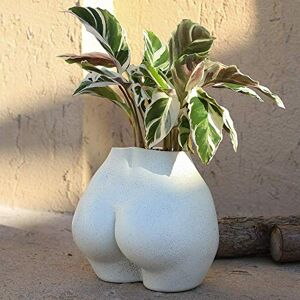 FROZZUR Body Plant Pot Butt Vase, Female Flower Pots with Drainage Holes, Resin Planter Modern, Modern Design Boho Form Pieces, Artificial Faux Potted for Home Decor Indoor Outdoor FROZZUR Body Plant Pot Butt Vase, Female Flower Pots with Drainage Holes, Resin Planter Modern, Modern Design Boho Form Pieces, Artificial Faux Potted for Home Decor Indoor Outdoor