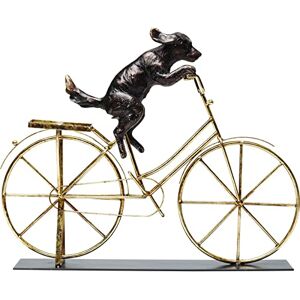 KARE Design Dog with Bicycle Design, Funny Decorative Object Dog on Golden Bicycle, Gift Idea, Room Decor, Home Decor, Eyecatcher for Living Room, 36x44x8 cm (H/W/D) KARE Design Dog with Bicycle Design, Funny Decorative Object Dog on Golden Bicycle, Gift Idea, Room Decor, Home Decor, Eyecatcher for Living Room, 36x44x8 cm (H/W/D)