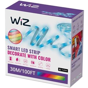 WiZ Smart RGB LED Strip Light, 30 m Cut to Fit, 16 Million Colors, Dynamic Scenes, Wi-Fi, Voice/App Control, Works with Google Home, Alexa and HomeKit, LED Lights for Bedroom, Kitchen, Living Room WiZ Smart RGB LED Strip Light, 30 m Cut to Fit, 16 Million Colors, Dynamic Scenes, Wi-Fi, Voice/App Control, Works with Google Home, Alexa and HomeKit, LED Lights for Bedroom, Kitchen, Living Room