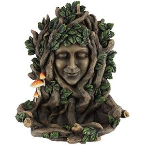 Something Different Captivating Leafy Green Goddess Resin Hanging Plaque 28.5cm x 22.5cm (1 Pc.) With Enchanting Toadstools Detail Perfect For Indoor & Outdoor Decor Something Different Captivating Leafy Green Goddess Resin Hanging Plaque 28.5cm x 22.5cm (1 Pc.) With Enchanting Toadstools Detail Perfect For Indoor & Outdoor Decor