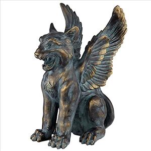 Design Toscano Statue, Resin, Verdigris Design Toscano Statue, Resin, Verdigris