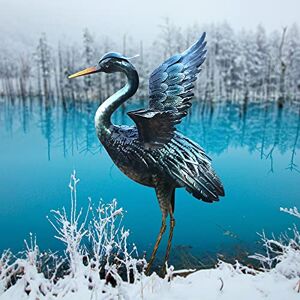 chisheen Crane Garden Statue Sculpture Metal Heron Outdoor Decoration Yard Art Bird Decoy for Backyard Pond Patio Porch Lawn Decorations chisheen Crane Garden Statue Sculpture Metal Heron Outdoor Decoration Yard Art Bird Decoy for Backyard Pond Patio Porch Lawn Decorations