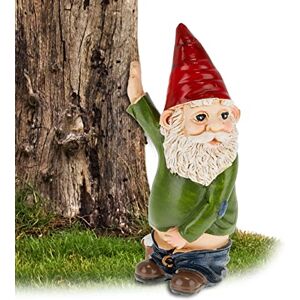 Relaxdays Peeing Gnome, Rude Figurine, Weatherproof, Frost Resistant, Garden Statue, Polyresin, Multicoloured, 10 x 5 x 4 cm Relaxdays Peeing Gnome, Rude Figurine, Weatherproof, Frost Resistant, Garden Statue, Polyresin, Multicoloured, 10 x 5 x 4 cm