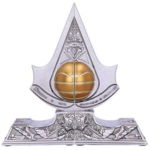 Nemesis Now Officially Licensed Assassin's Creed Apple of Eden Resin Bookends, Silver, 18.5cm Nemesis Now Officially Licensed Assassin's Creed Apple of Eden Resin Bookends, Silver, 18.5cm