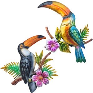 Tuokiuhn Metal Toucan Wall Decor Tropical Bird Outdoor Art Tuokiuhn Metal Toucan Wall Decor Tropical Bird Outdoor Art