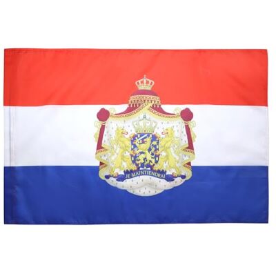 Holland Flag with Coat of Arms 90x60cm - Durable Polyester Holland Flag Holland Flag with Coat of Arms 90x60cm - Durable Polyester Holland Flag