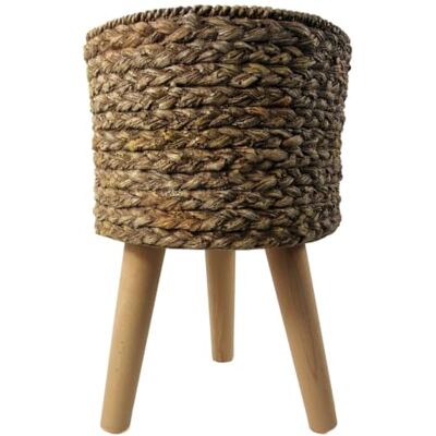 Leaf - 39x26cm Woven Planter - Fibreglass - Planter Leaf - 39x26cm Woven Planter - Fibreglass - Planter