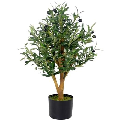 Leaf 65cm Luxury Artificial Olive Tree Bush - Premium Range green - Artificial Olive Tree Leaf 65cm Luxury Artificial Olive Tree Bush - Premium Range green - Artificial Olive Tree
