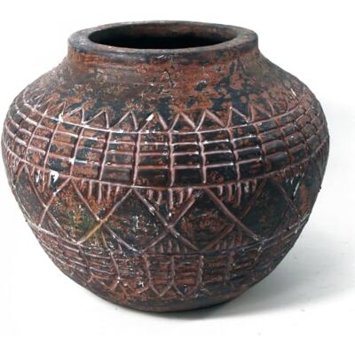 Leaf Aztec Vase Planter - Planter Leaf Aztec Vase Planter - Planter