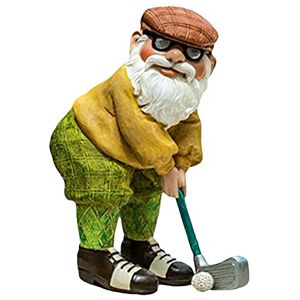 Yeeda Miniature Garden Gnome Figures, Garden Gnome Statue, Golf Gnomes, Garden Figures, Garden Decoration, Outdoor/Indoor Decoration, Funny Lawn Figure