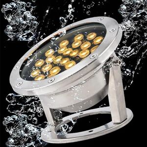 THEGA LED Underwater Light - Submersible LED Fountain Light, AC 12V Low Voltage Pond Spotlight, IP68 Waterproo Underwater Landscape Lights, for Pool, Fountain, Pond Lighting Decoration (Color : Red Light,