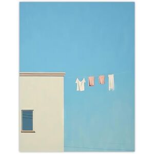 Artery8 Laundry Line On Blue By Amy Denver Minimalist Soft Pastel Utility Room Minimalism Simple Modern Artwork Extra Large XL Wall Art Poster Print Artery8 Laundry Line On Blue By Amy Denver Minimalist Soft Pastel Utility Room Minimalism Simple Modern Artwork Extra Large XL Wall Art Poster Print