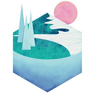 Wee Blue Coo Minimalist Mountains Lake Sunset Unframed Wall Art Print Poster Home Decor Premium Wee Blue Coo Minimalist Mountains Lake Sunset Unframed Wall Art Print Poster Home Decor Premium