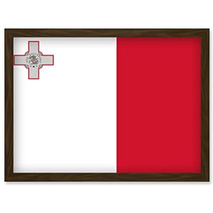 Artery8 - Malta National Flag - A4 - Framed - Poster Artery8 - Malta National Flag - A4 - Framed - Poster