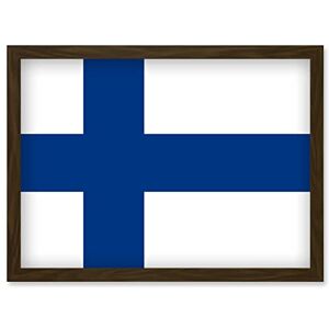 Artery8 - Finland Flag Poster - Framed - A4 - Poster Artery8 - Finland Flag Poster - Framed - A4 - Poster