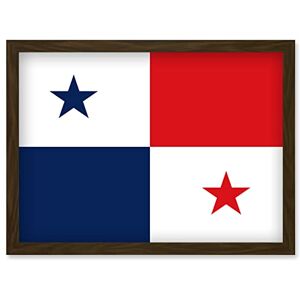 Artery8 - Panama National Flag - A4 - brown - Poster Artery8 - Panama National Flag - A4 - brown - Poster