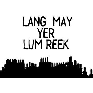 Wee Blue Coo Lang May Yer Lum Reek Chimney Scotland Smoke Saying Scottish Large Art Print Poster Wall Decor 18x24 inch Wee Blue Coo Lang May Yer Lum Reek Chimney Scotland Smoke Saying Scottish Large Art Print Poster Wall Decor 18x24 inch