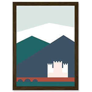 Wee Blue Coo Geometric Shapes Scotland Eilean Donan Castle Kyle Lochalsh Artwork Framed Wall Art Print A4 Wee Blue Coo Geometric Shapes Scotland Eilean Donan Castle Kyle Lochalsh Artwork Framed Wall Art Print A4