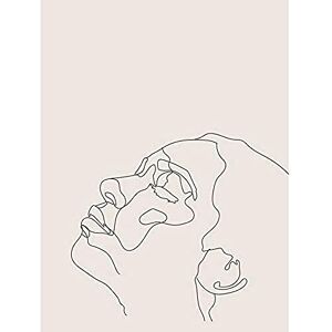 Wee Blue Coo Line Drawing Faces Woman Minimalist Unframed Art Print Poster Wall Decor 12X16 Inch Wee Blue Coo Line Drawing Faces Woman Minimalist Unframed Art Print Poster Wall Decor 12X16 Inch